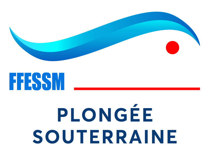 Plongée Souterraine FFESSM Logo quadri red